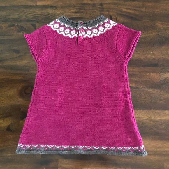 Jacadi Paris Knitted Fair Isle Baby Dress - Picture 4 of 6